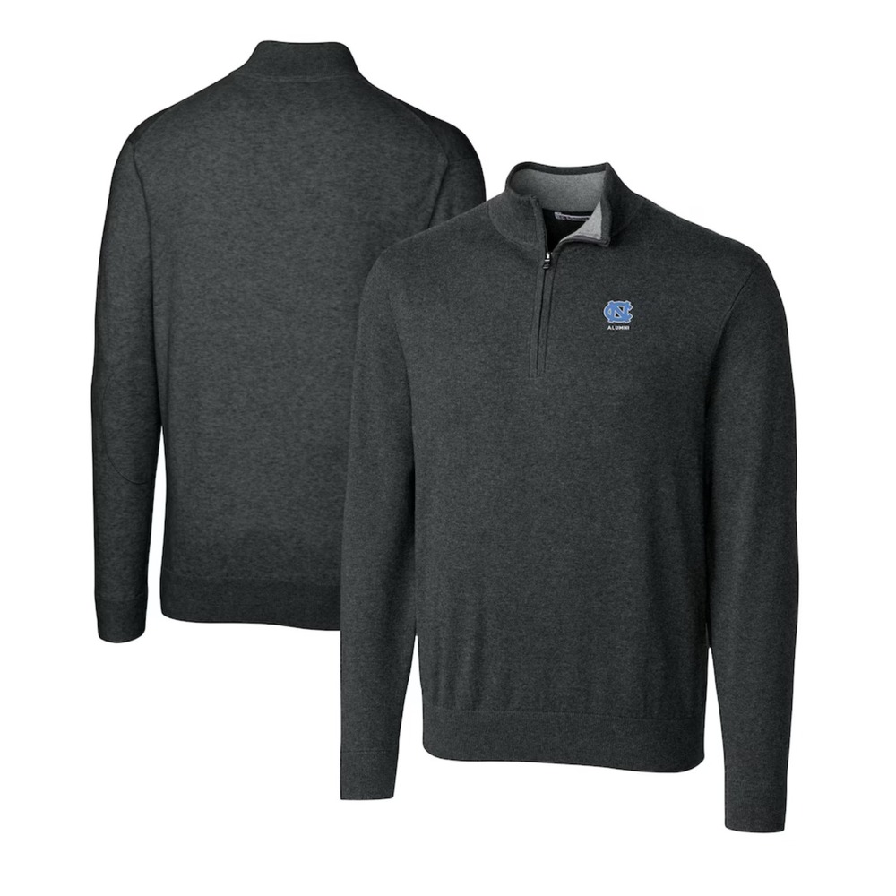 North Carolina Tar Heels Cutter &‎ Buck Alumni Logo Quarter-Zip Pullover Sweater